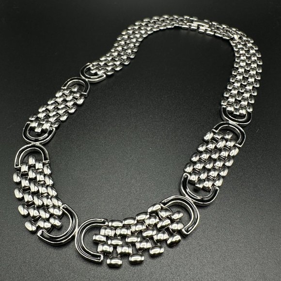Vintage like new silver tone chain necklace - Picture 4 of 8